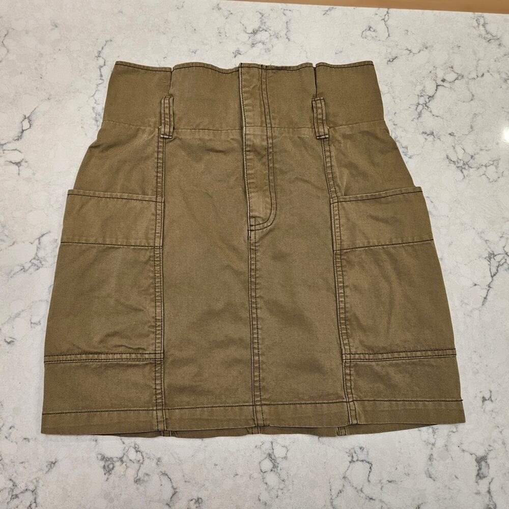 Wild Fable High Waisted Utility Mini Skirt in Olive Size XS